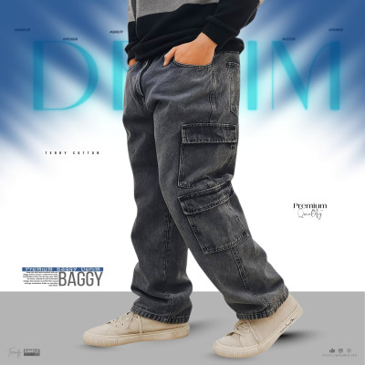 8 POCKET DENIM JEANS-[PREMIUM ASH]