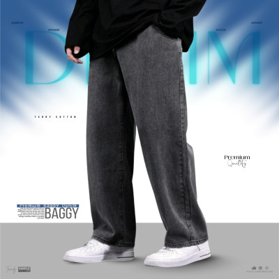 4 POCKET DENIM JEANS-[PREMIUM ASH]