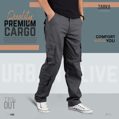 8 POCKET CARGO JOGGERS-[PREMIUM ASH]