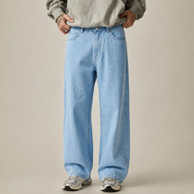 4 POCKET DENIM JEANS-[PREMIUM LIGHT BLUE]